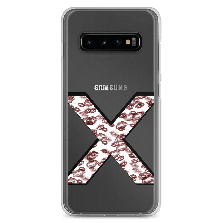 White X Burgundy Lipstick Kisses Phone Case S product image (2)