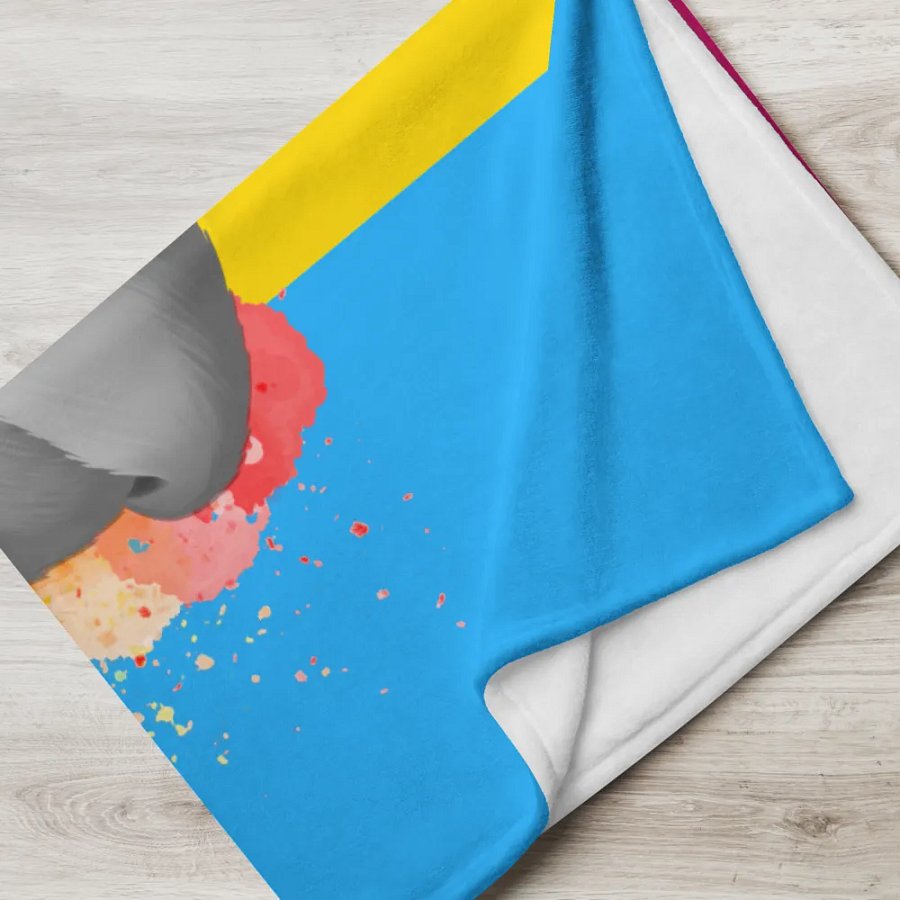 Pansexual Pride Fox Blanket (2023) product image (5)
