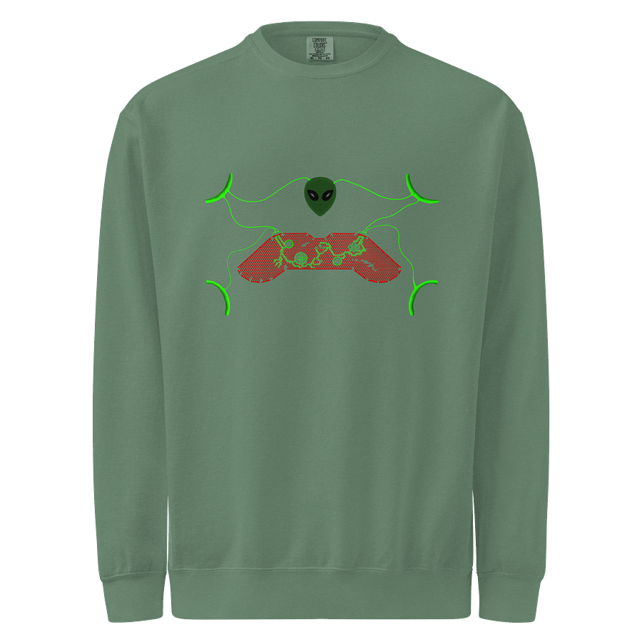 Neon Alien Gaming Controller Sweatshirt product image (1)