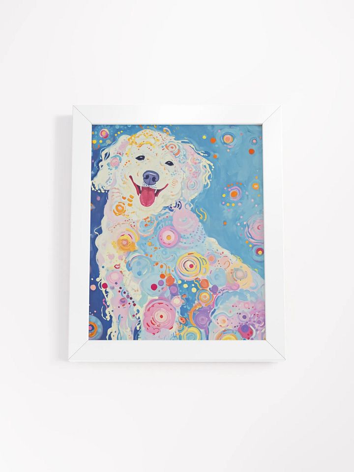 Joyful Pup - Whimsical Framed Poster product image (1)