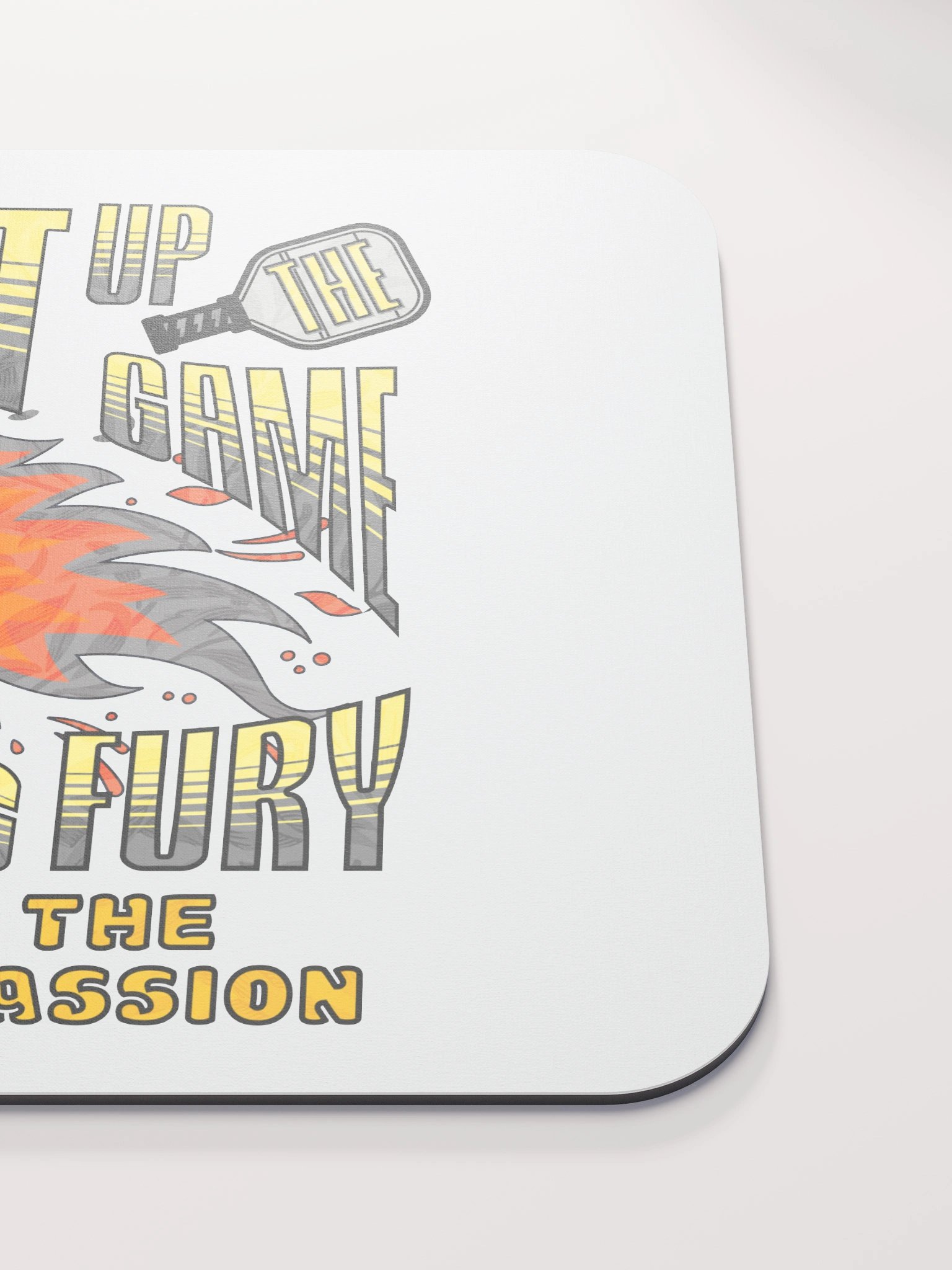 Heat Up The Game Flaming Fury Pickleball Passion Mouse Pad product image (5)
