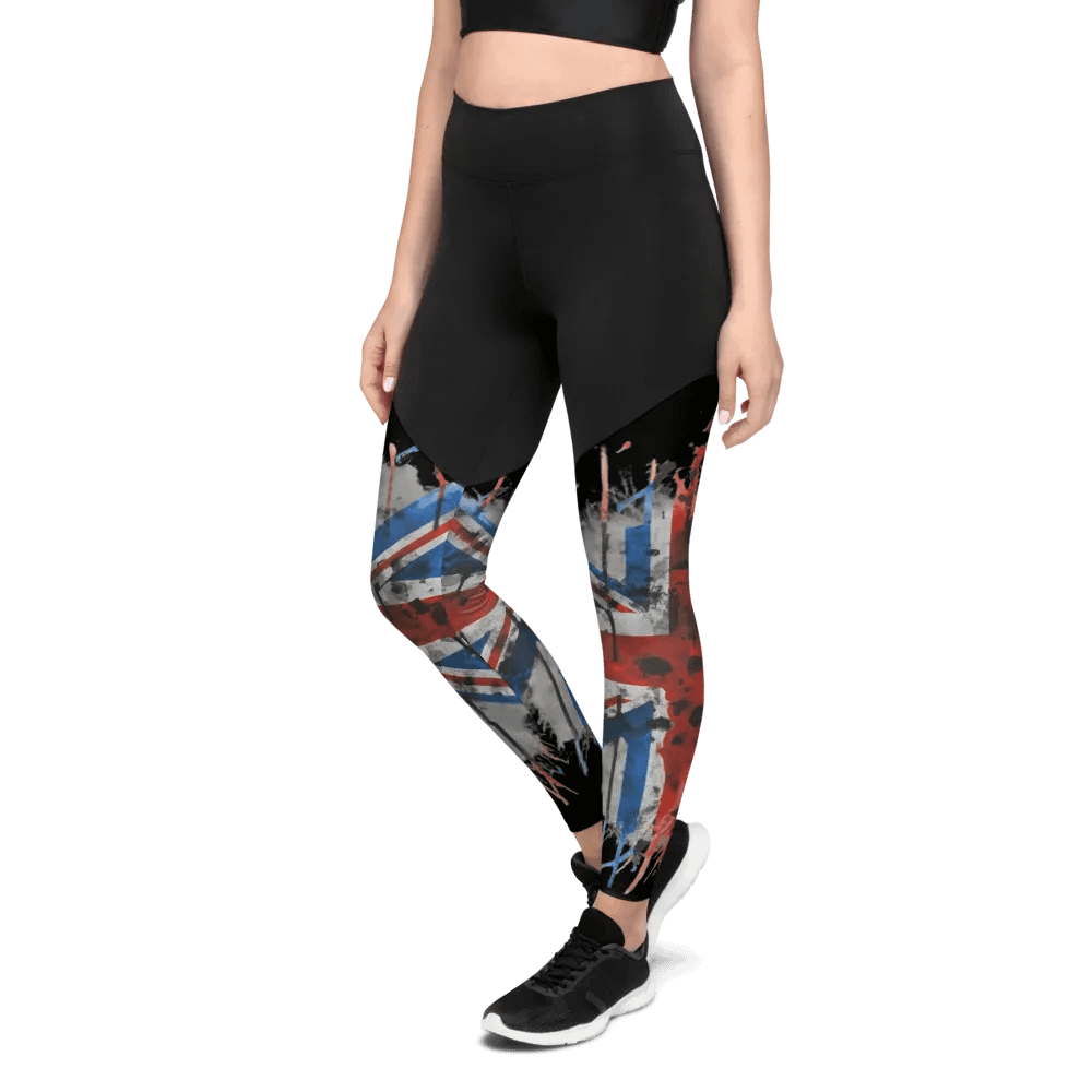 Urban Graffiti Union Jack Split leggings product image (4)