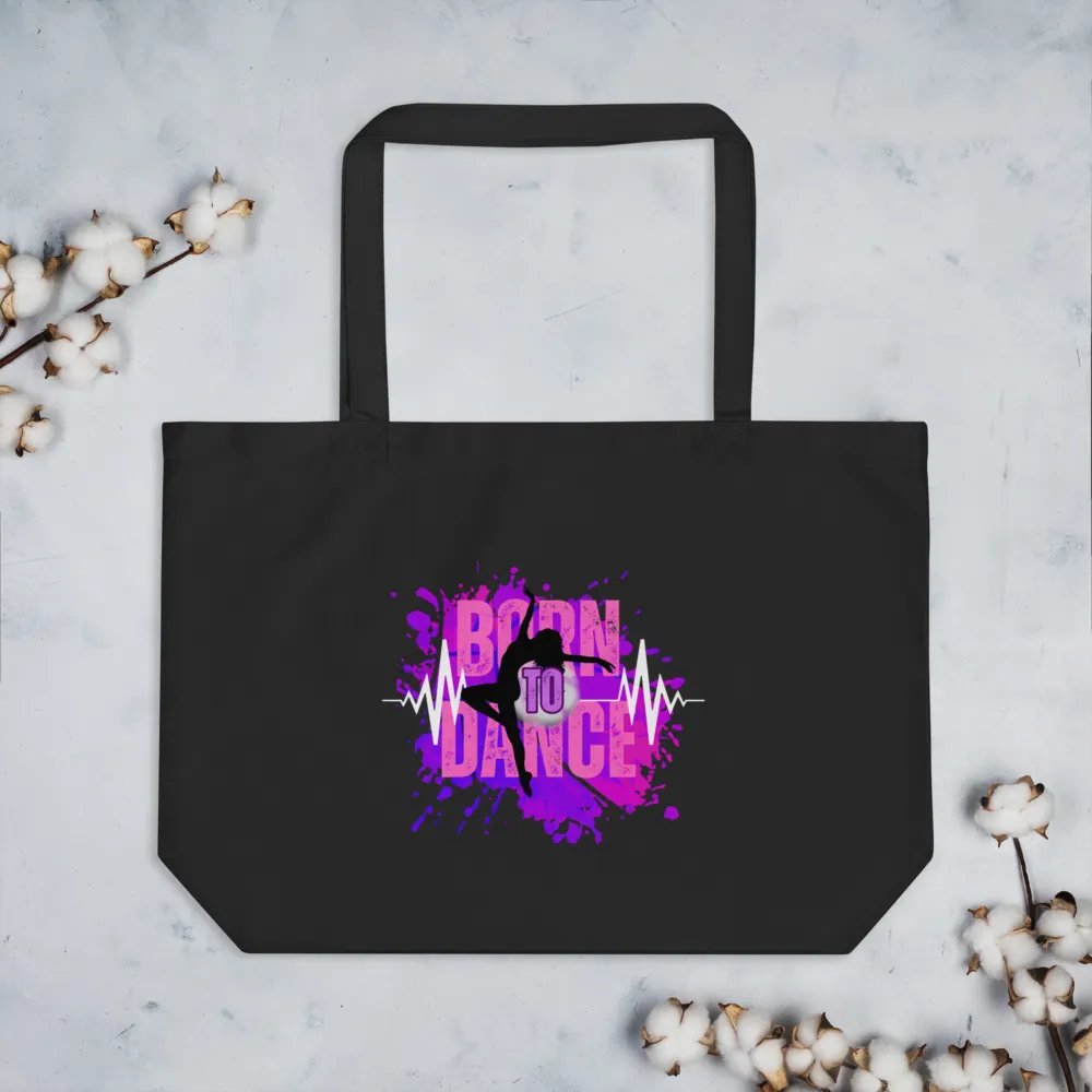 Born to Dance Her Silhouette Rectangular Tote Bag product image (4)