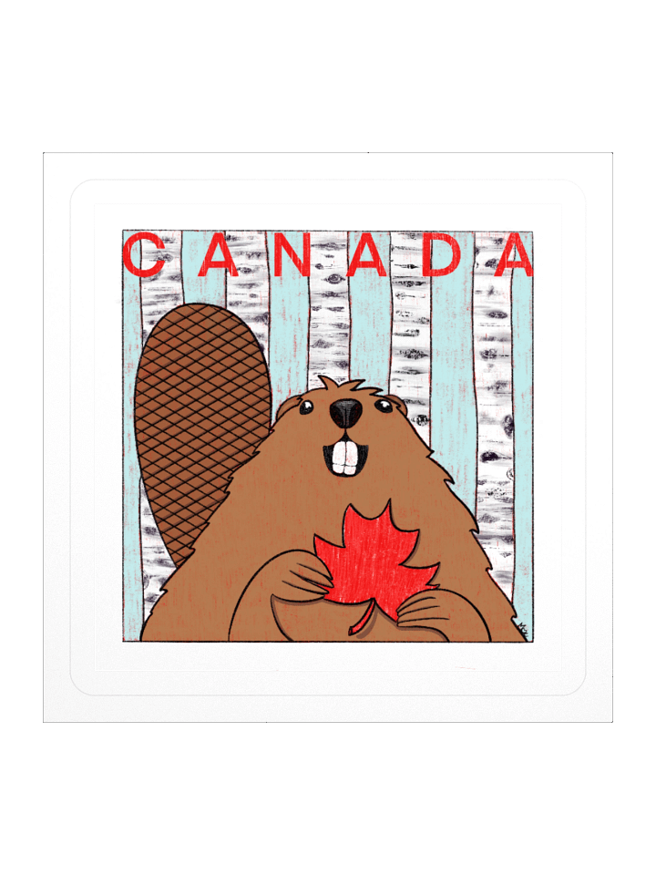 Canada Beaver Sticker product image (1)