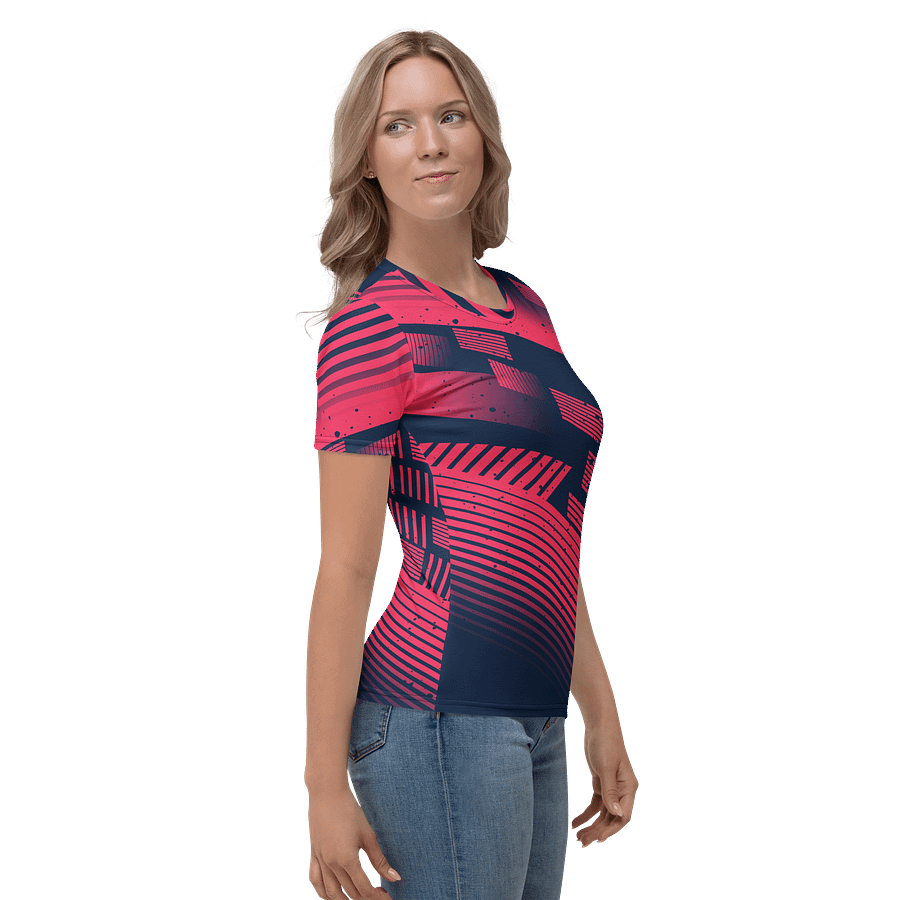Red Stripes | Women's Crew Neck T-Shirt product image (7)