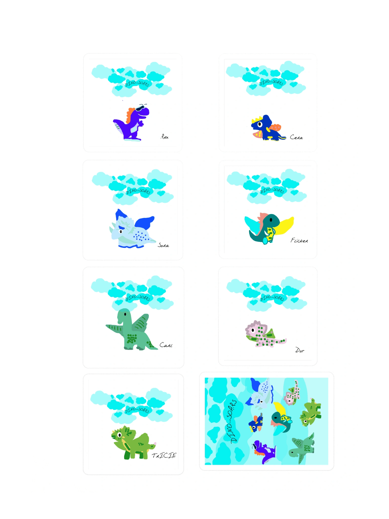 DINO-SOARS Stickers product image (3)