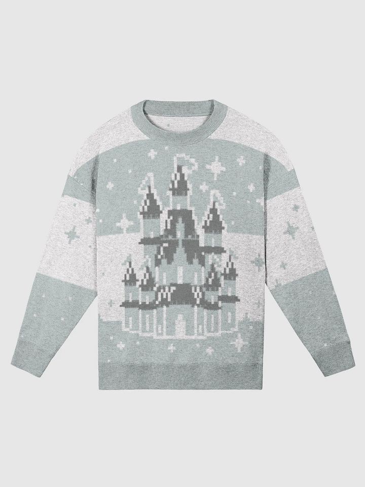 Snowy Blue Christmas Castle Jumper product image (1)