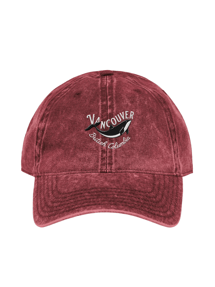 Vancouver Whale Embroidery Vintage Denim Hat product image (8)