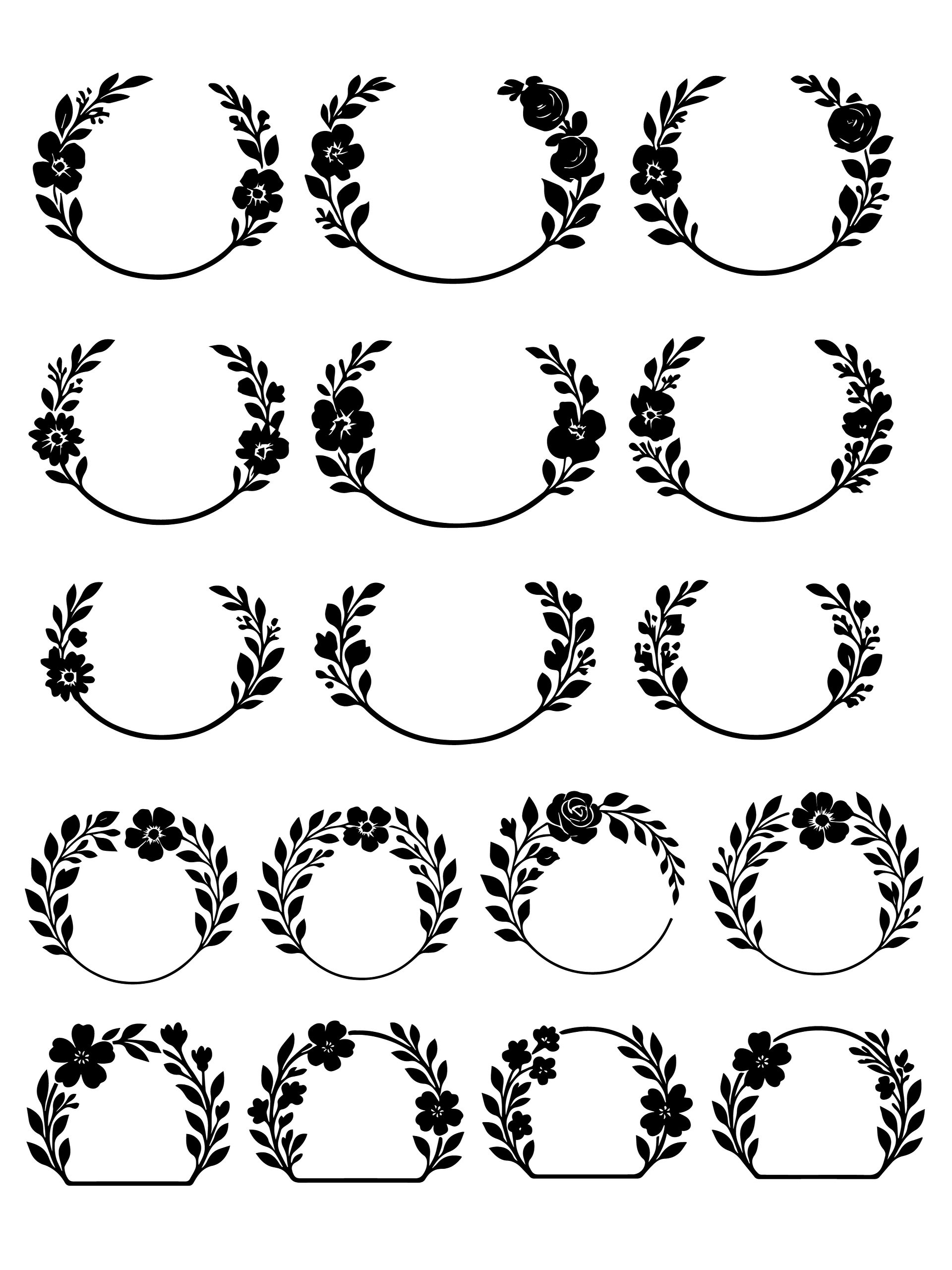 Wedding svg set, Mr and Mrs svg, family monogram designs, decorative ornaments, bride groom quotes, png files product image (7)