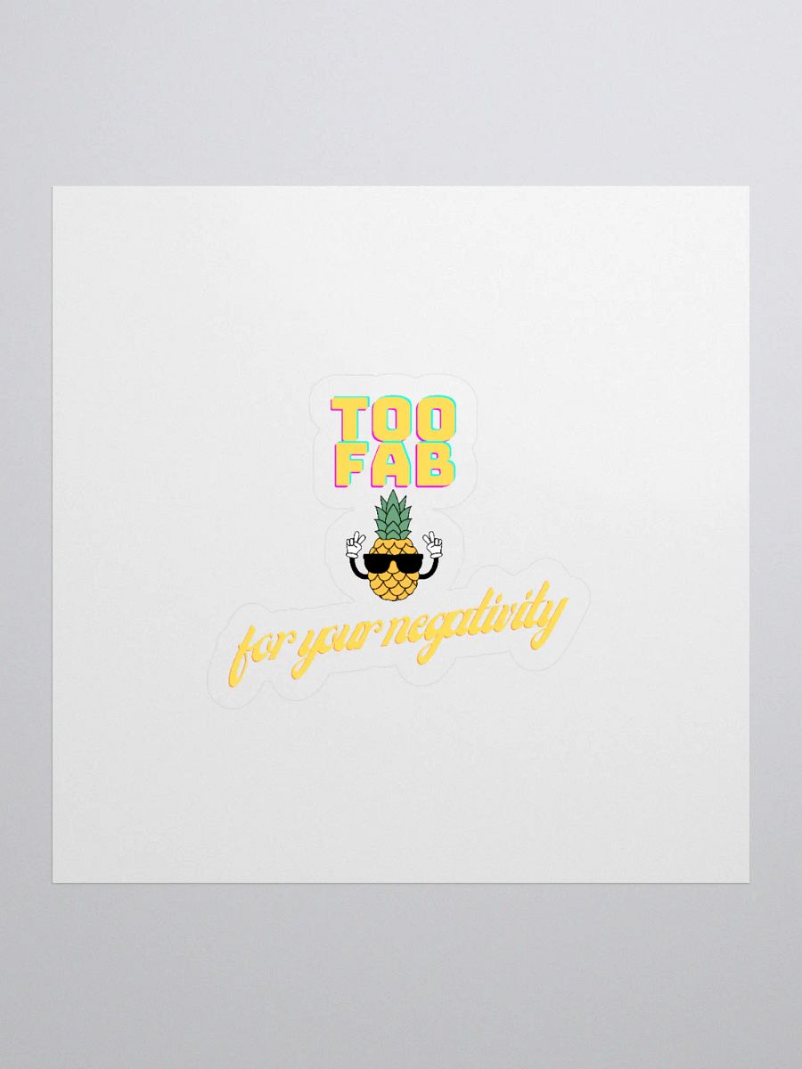 Too Fab Pineapple Kiss Cut Stickers product image (1)