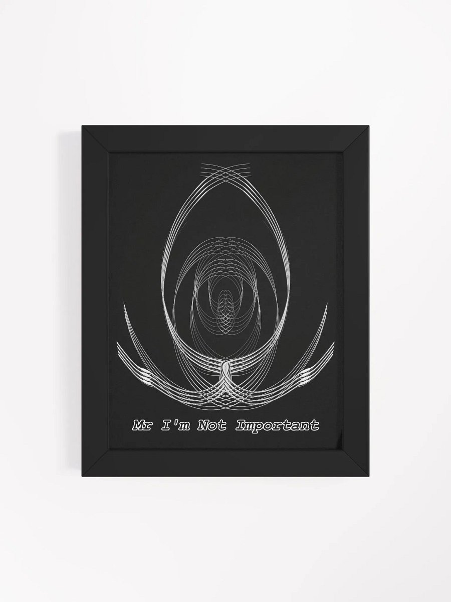 Framed - Black - High-Quality Matte Poster - Mr I'm Not Important product image (4)