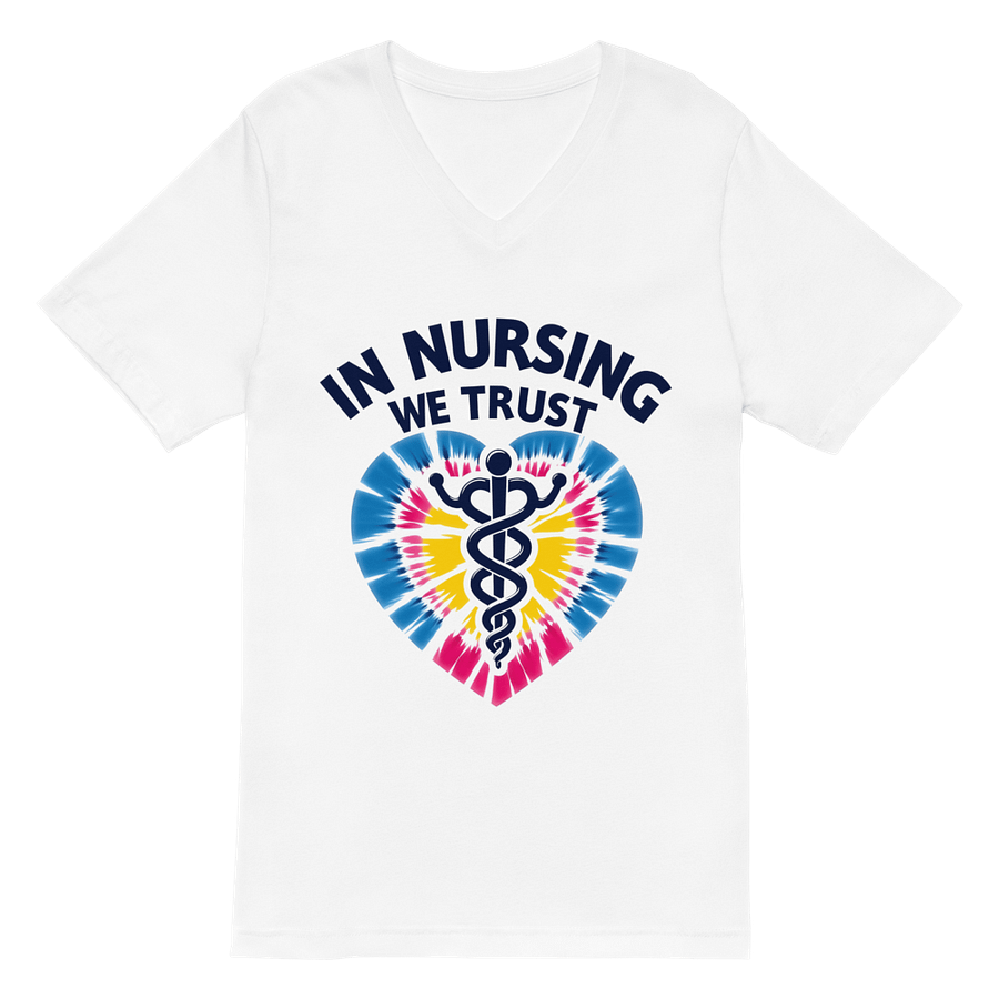 Trust in Nursing Tie-Dye V-Neck Tee product image (2)