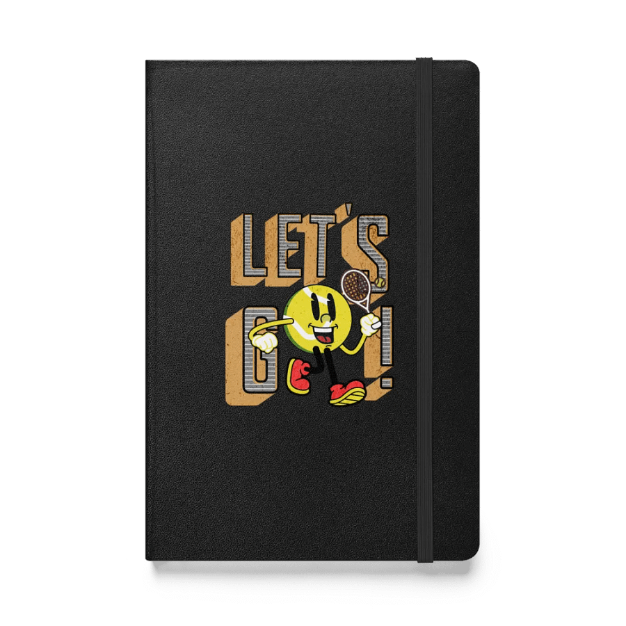 Lets Go Mascot Tennis Ball Hardcover Notebook product image (1)