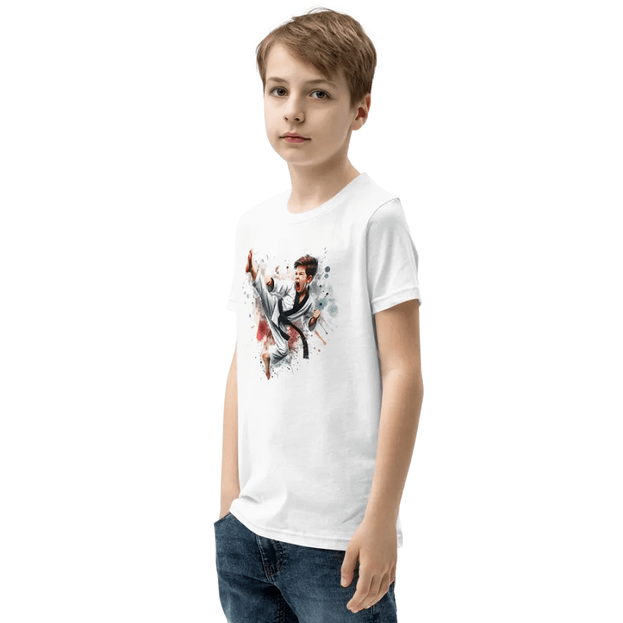 Youth Taekwondo Kick Splash Tee product image (3)