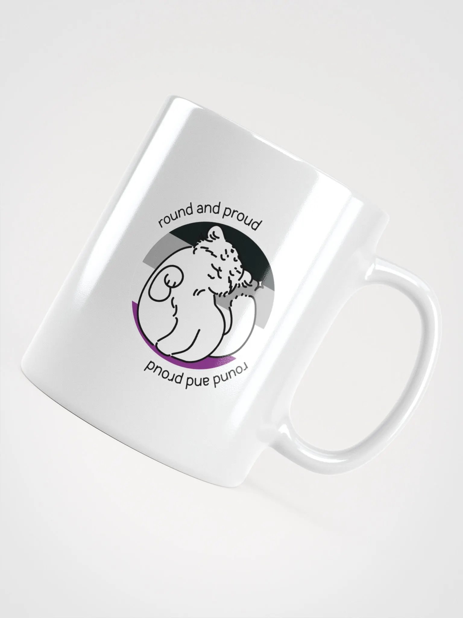 Round and Proud Manul Asexual Version - White Mug product image (10)