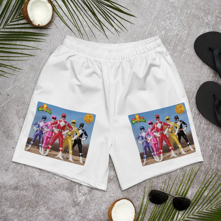 Mighty Morphin Power Rangers All-Over Athletic Shorts product image (10)