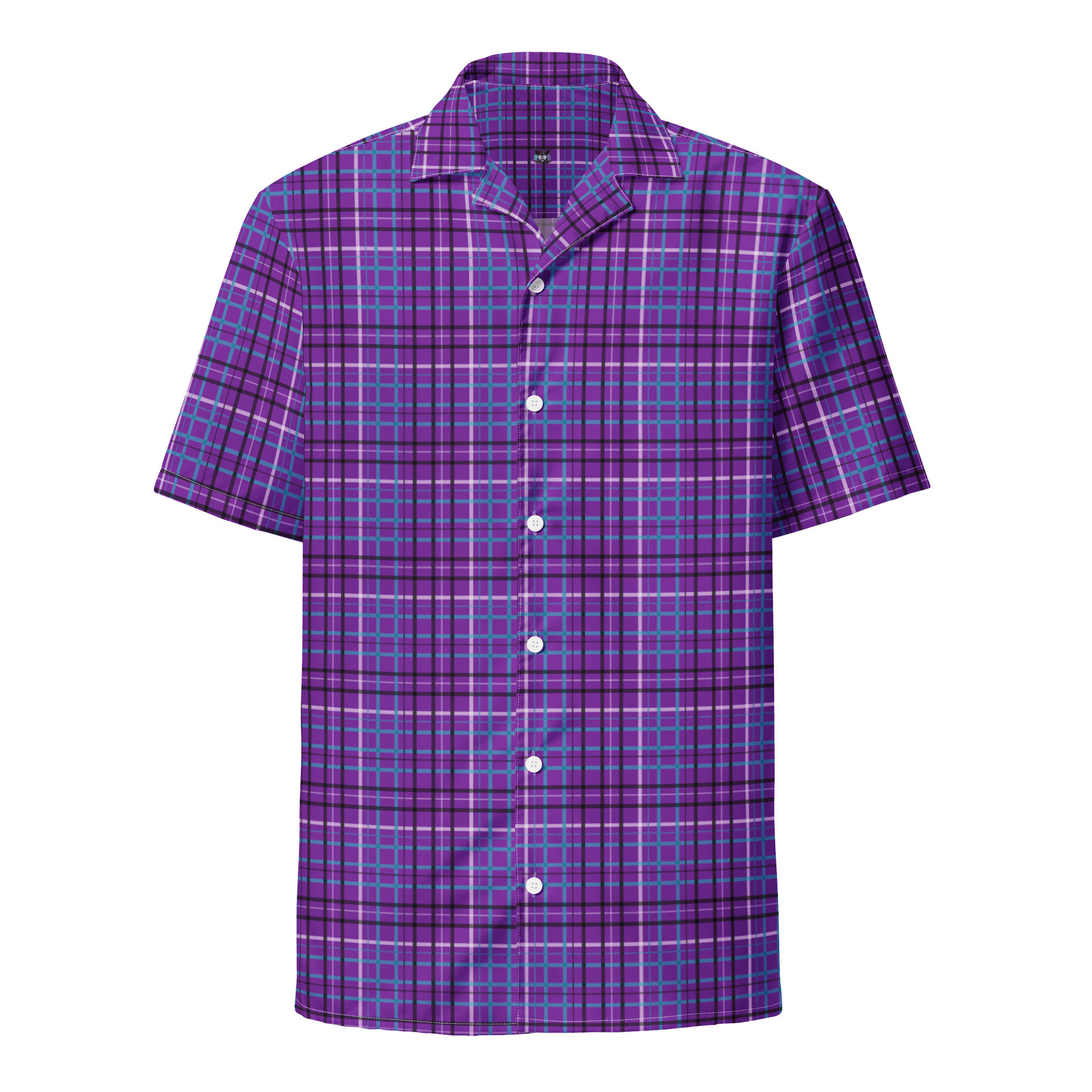 Purple Plaid Button-Up Shirt product image (1)
