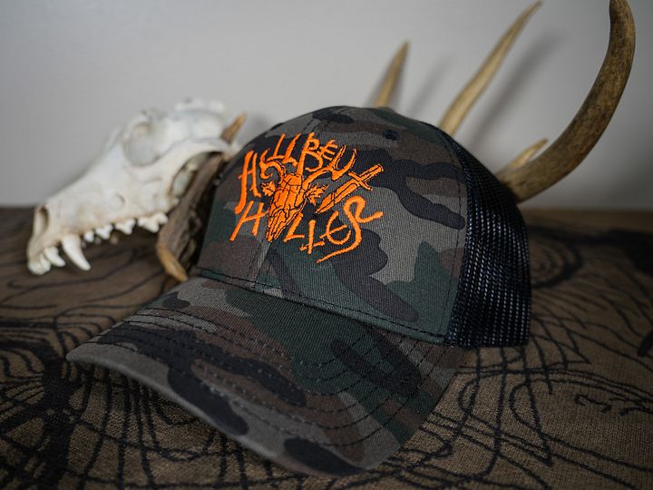 LIMITED EDITION - Deer Skull Logo Hat - DARK CAMO product image (1)