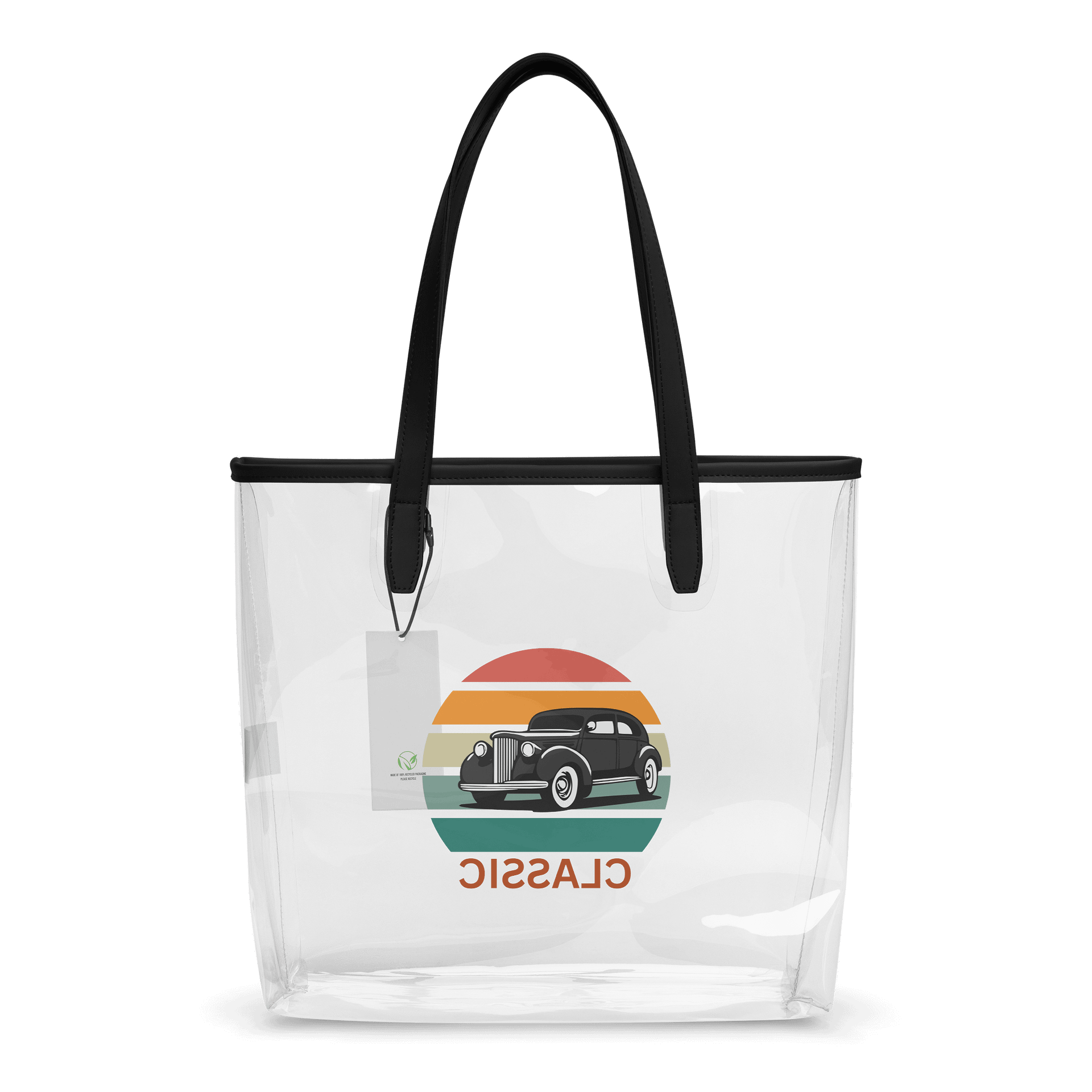 Retro Classic Car Clear Tote Bag product image (2)