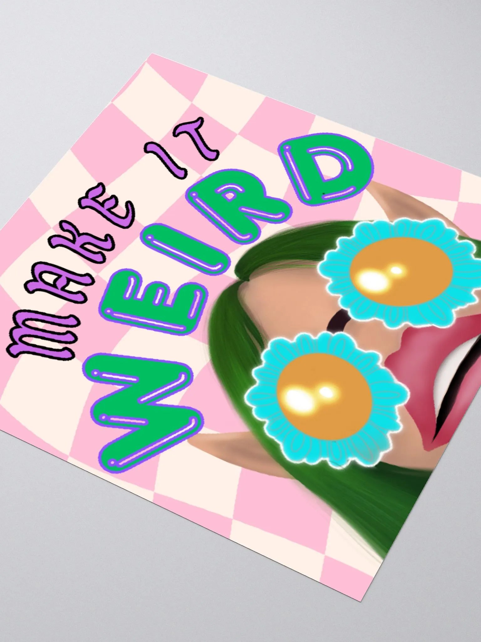 Make it weird sticker product image (3)