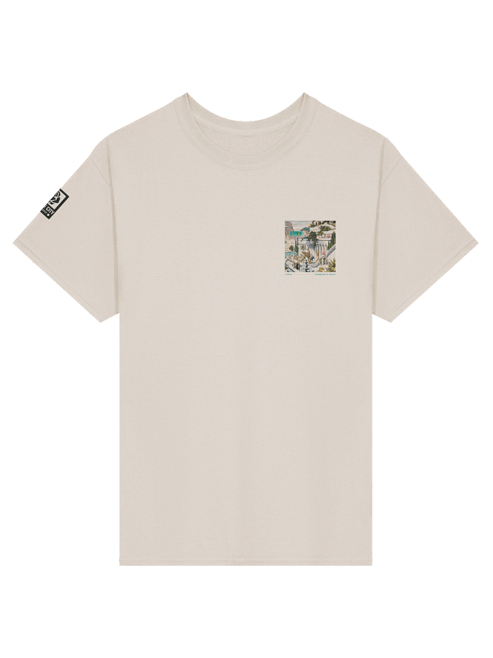 E-Train | 7 Wonders Artwork Front & Sleeve Double Graphic Tee product image (1)