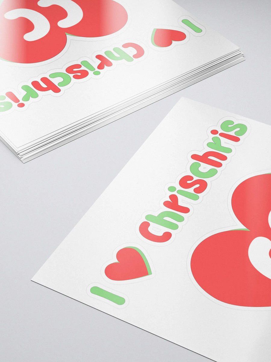 I Love Chrischris Sticker product image (5)