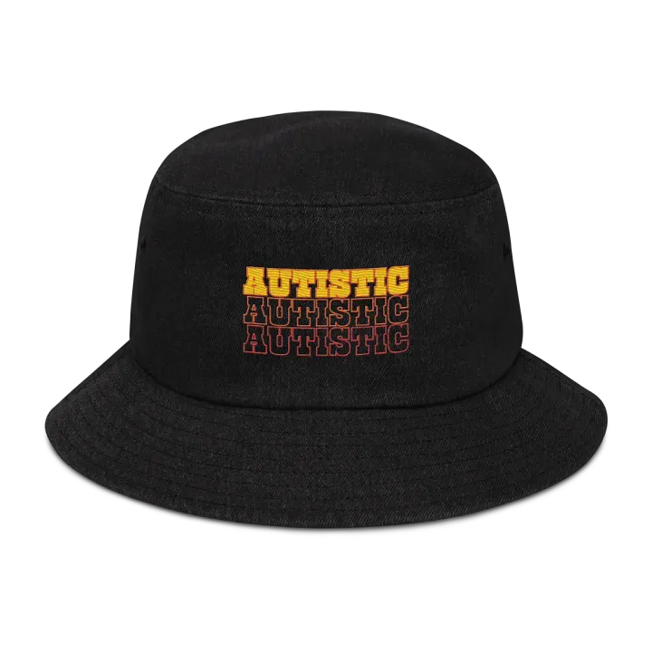 AUTISTIC denim bucket hat product image (1)