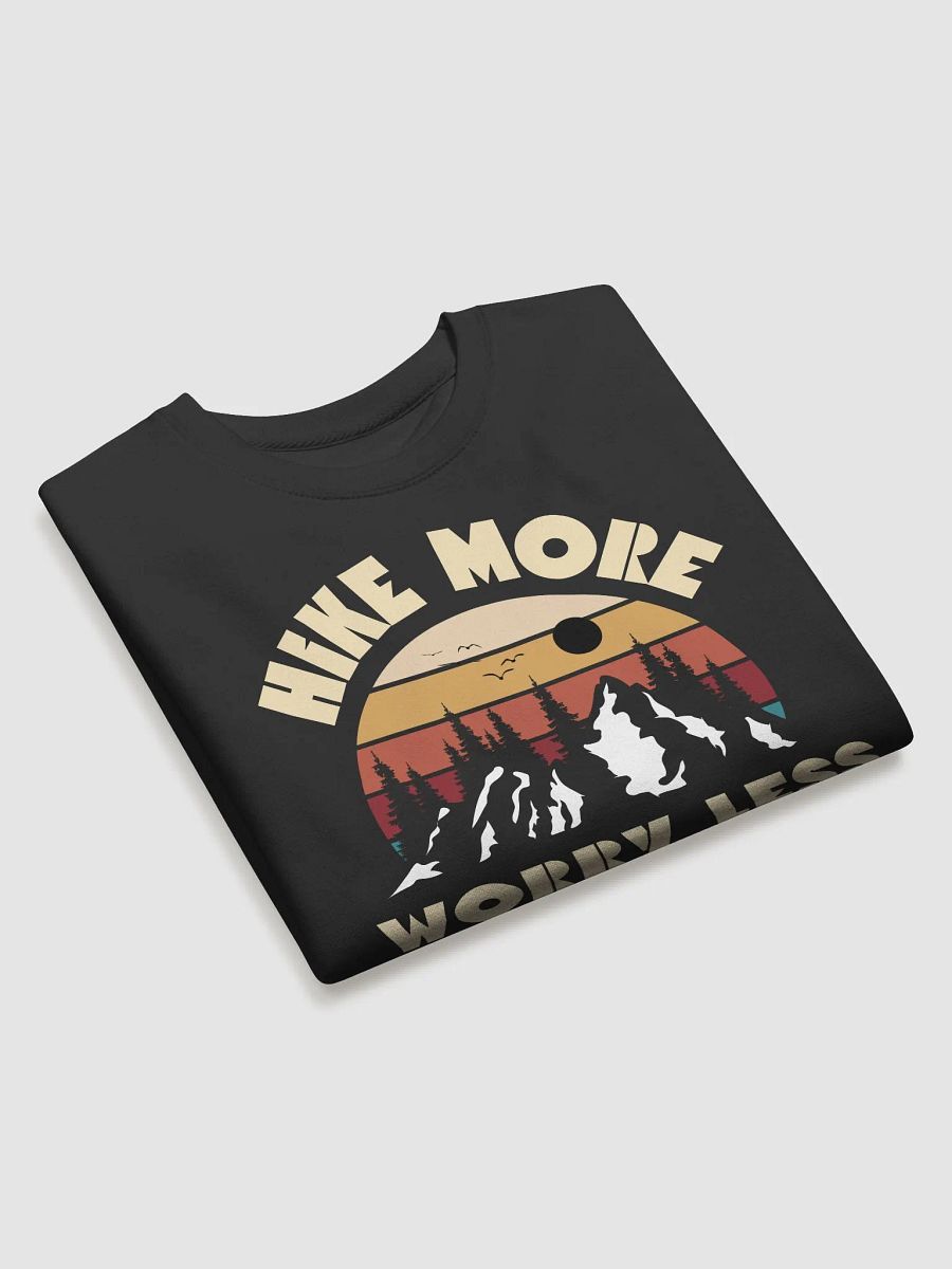 Hike more worry leas retro sunset logo product image (3)