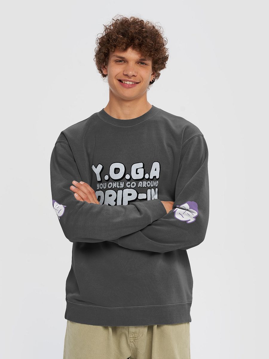 Serene Soul Unisex Pigment Dyed Sweatshirt-YOGA DRIP-IN product image (24)