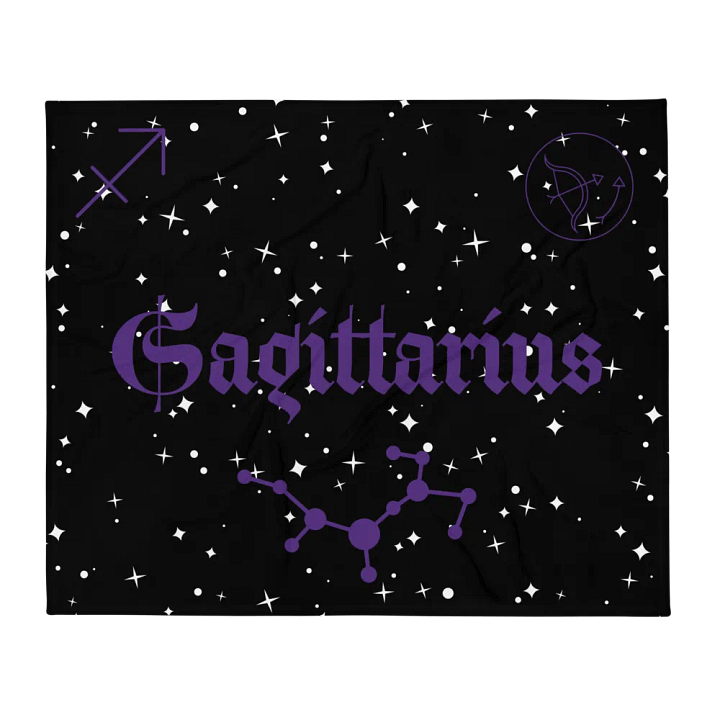 Starry Sagittarius Constellation Throw Blanket product image (2)