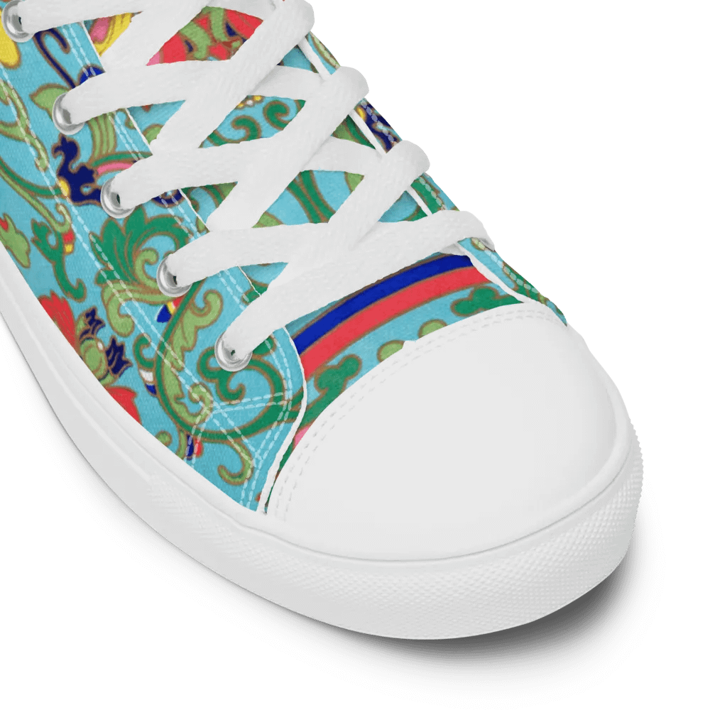 Ornate Vines Women's High Top Canvas Shoes product image (12)