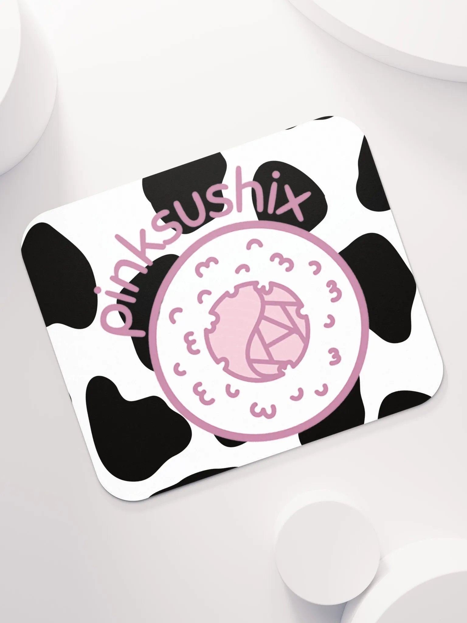 Cow Print PinkSushix Mouse Pad product image (7)