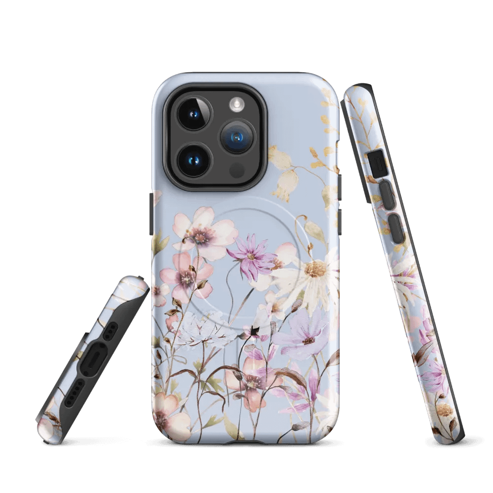 FLORAL GARDEN BLUE MagSafe® Tough Case for iPhone® product image (1)