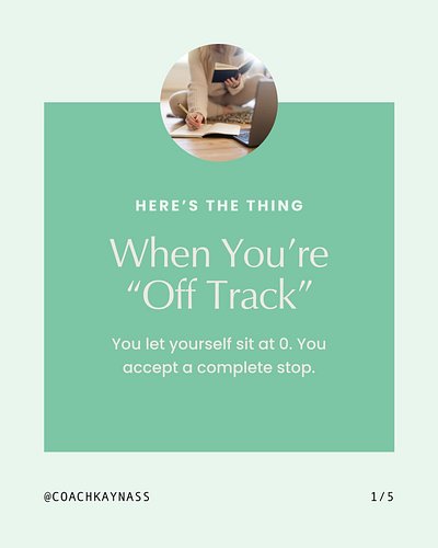 The jump from 0 to 5 is hard. Getting back 