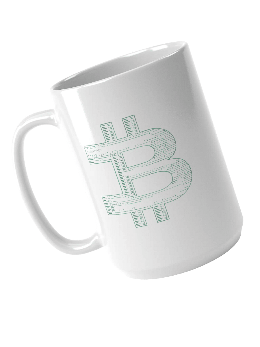 Bitcoin Blueprint Monogram Mug – Start Your Day with Crypto Inspiration product image (3)