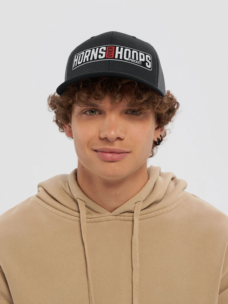 HORNS OVER HOOPS Banner Trucker Hat product image (24)