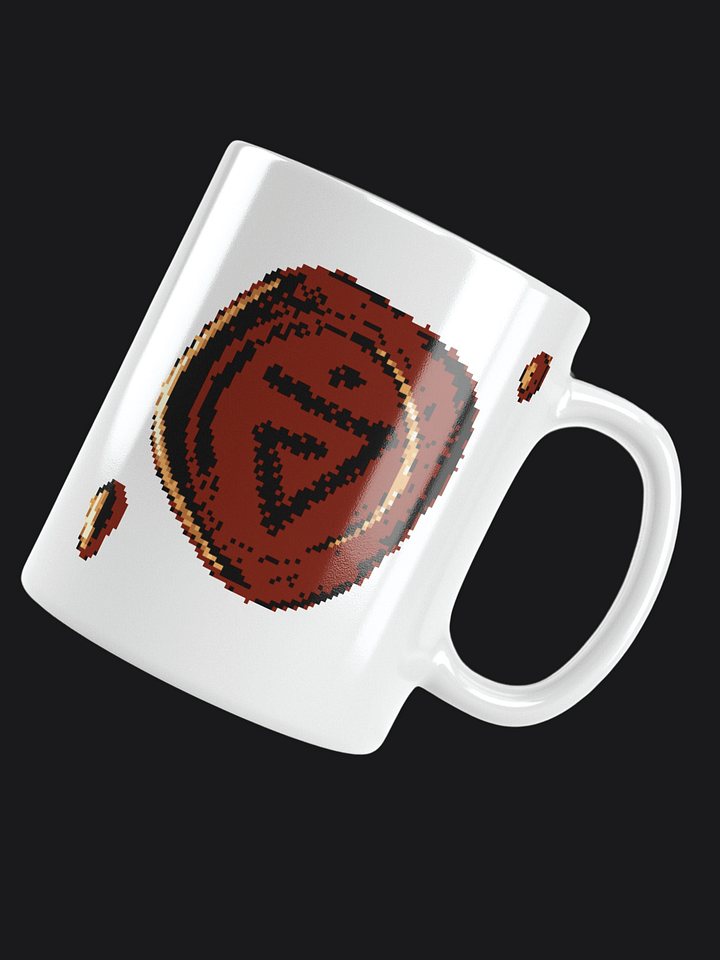 White Mug with Wax Style Symbol product image (1)