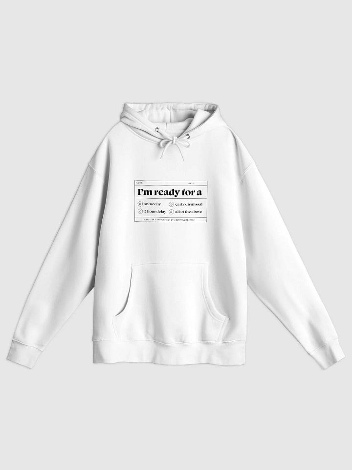 I'm ready hoodie ❄️ (black logo) product image (1)