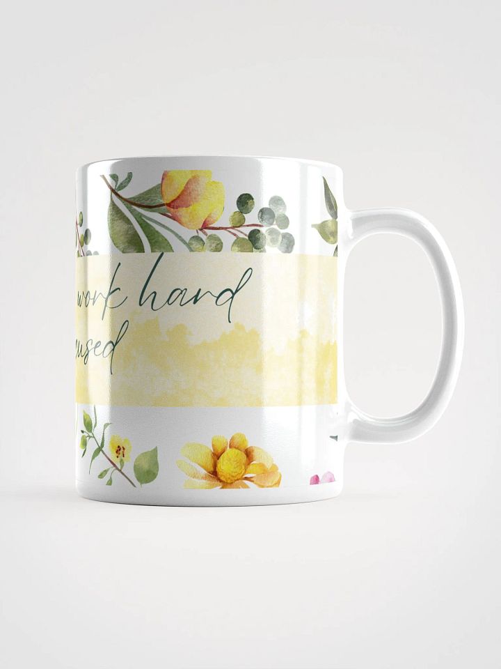 Floral Motivation White Glossy Mug product image (2)