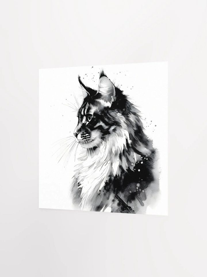 Maine Coon Cat Portrait Print product image (2)