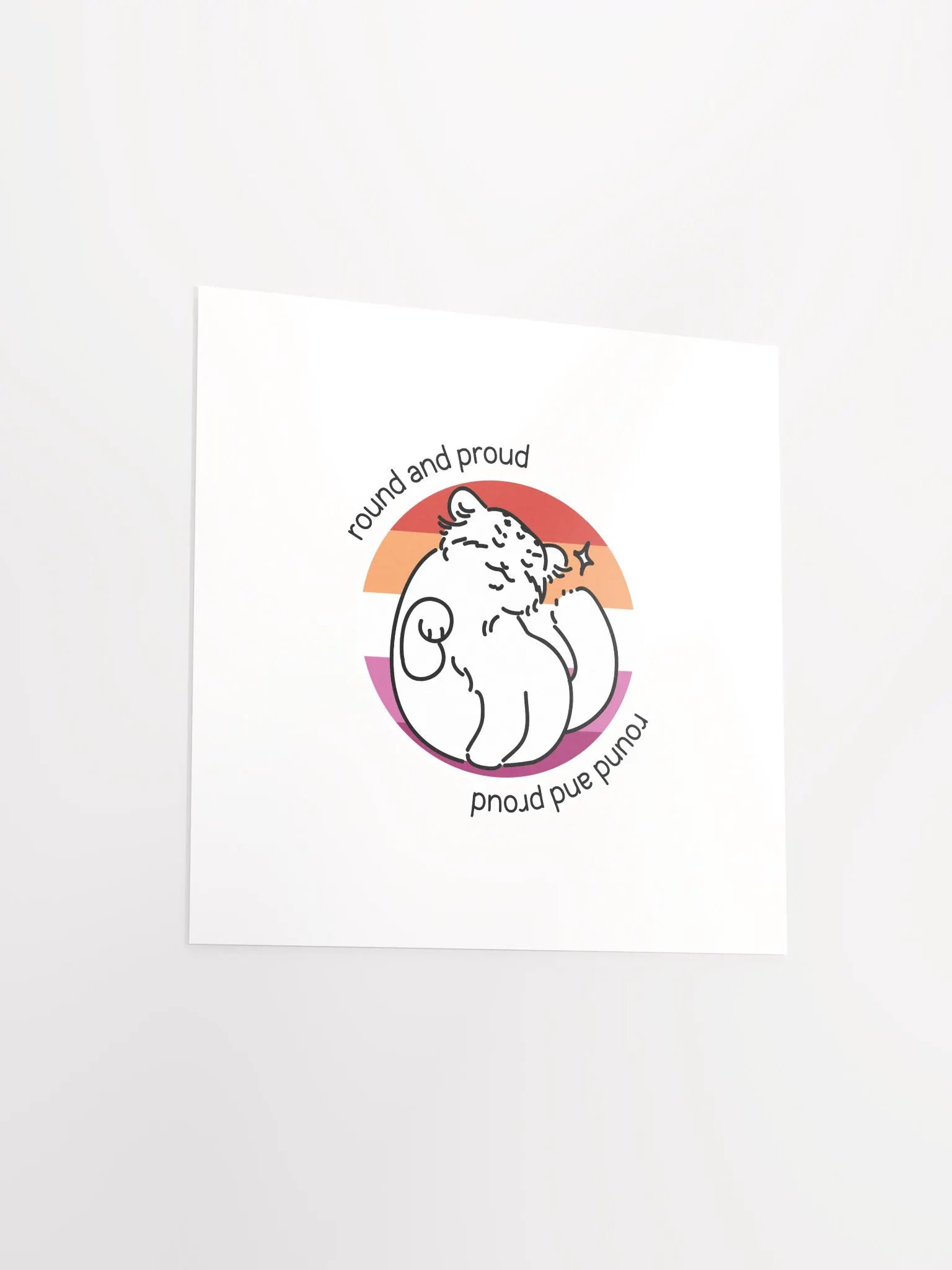 Round and Proud Manul Lesbian Version - Matte Poster product image (3)