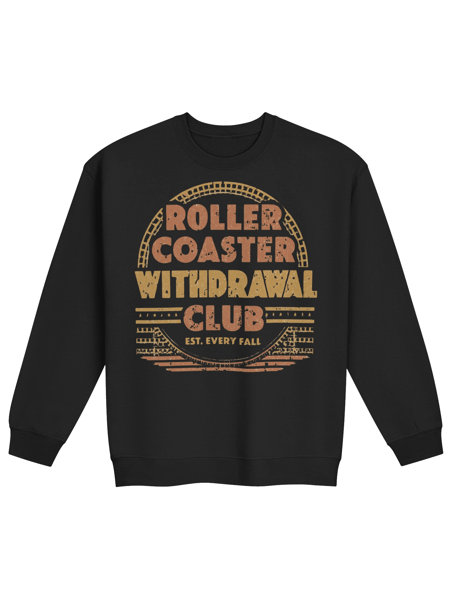 Roller Coaster Withdrawal Club Sweatshirt – Funny Fall Theme Park Fan Gift product image (1)
