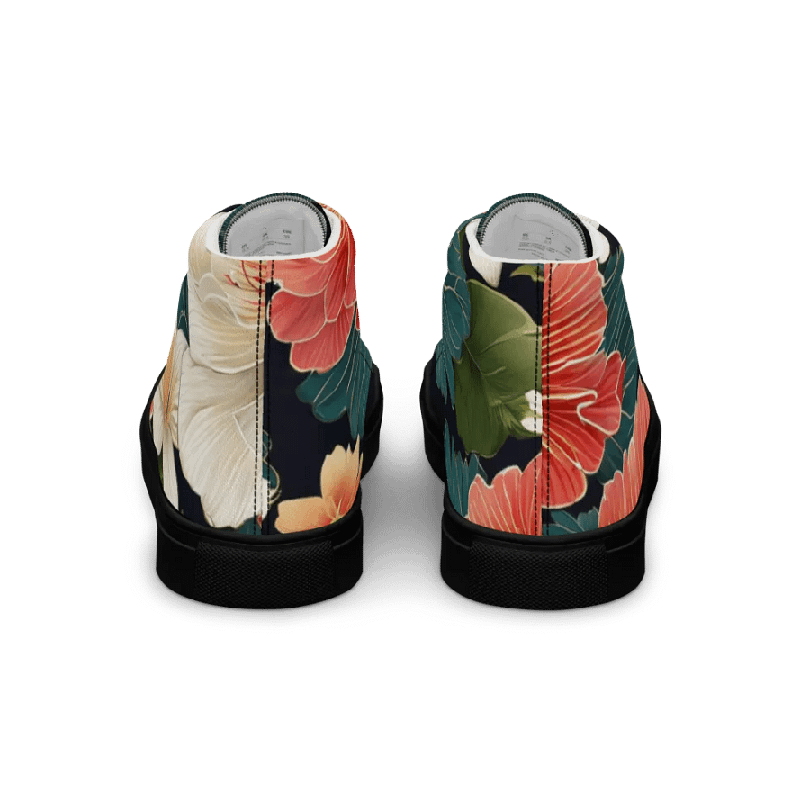 Women's Floral Harmony High Top Canvas Shoes product image (5)