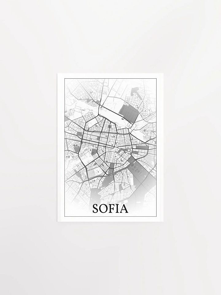 Sofia, Bulgaria, city map print product image (4)