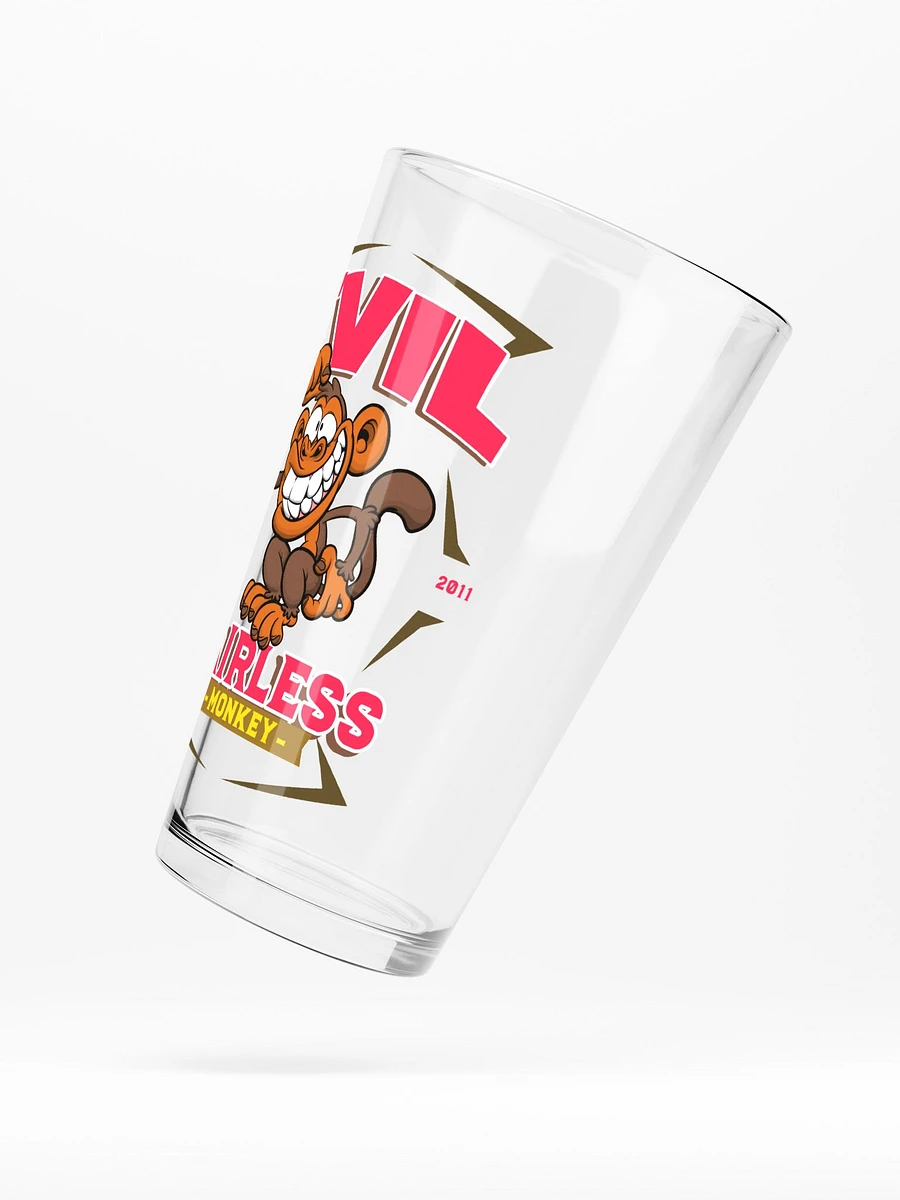 Evil Hairless Monkey v2 - Pint Glass product image (5)