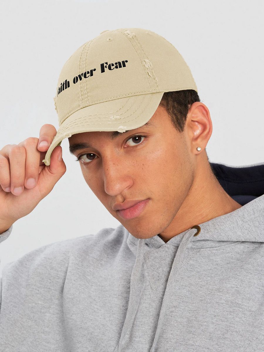 Faith Over Fear Distressed Hat product image (5)