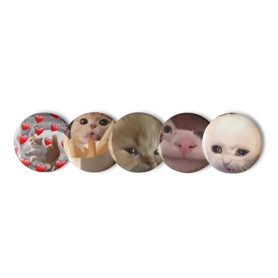 Set of Pin Buttons: Meme Cats 25 product image (1)