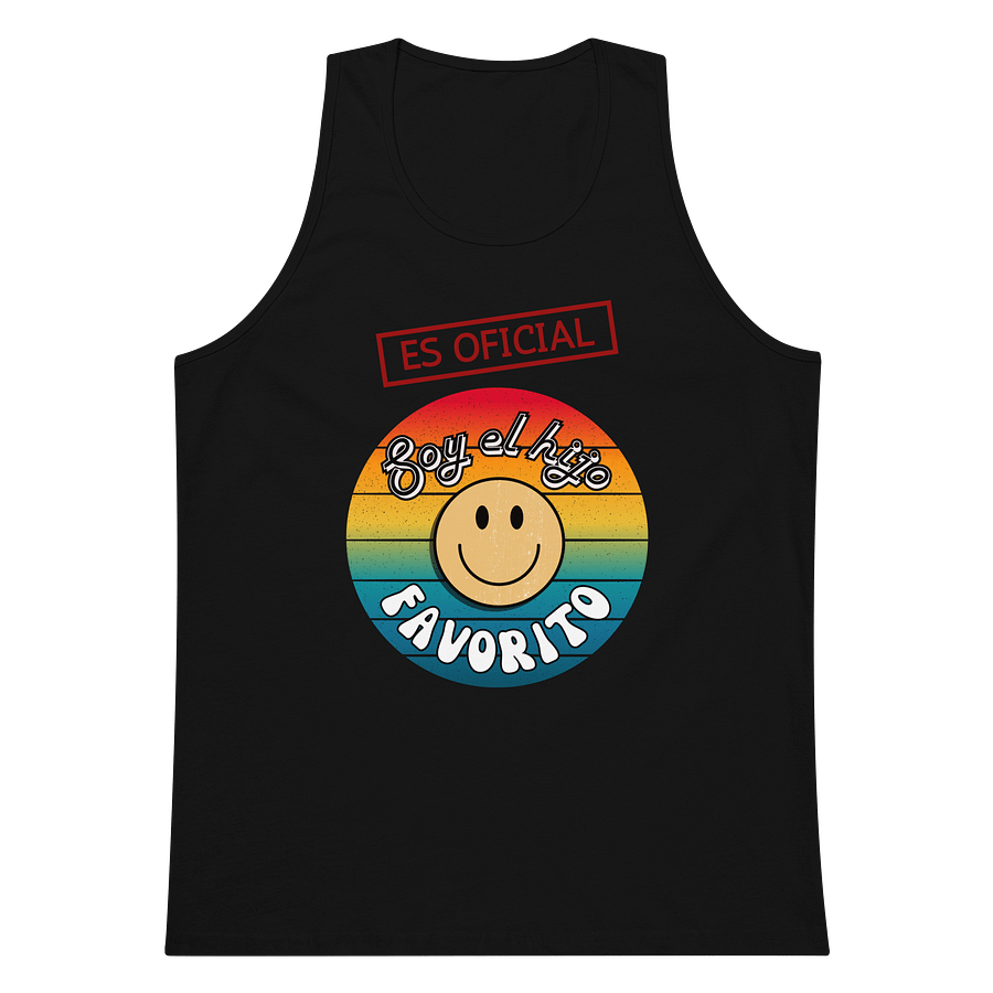 retro tanktop for son es oficial soy el hijo favorito product image (2)