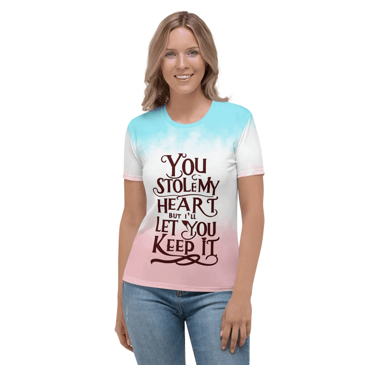 Valentine All-Over Print Women's Crew Neck T-Shirt product image (2)