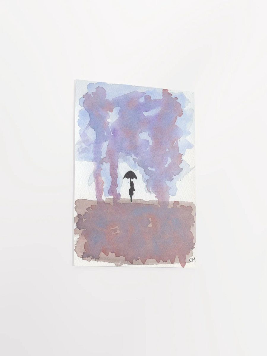 The Rain: Watercolor Landscape Poster product image (3)